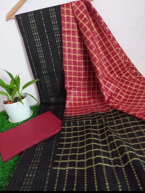 Elegant Handwoven Katan Silk Weaving Suit – A Blend of Tradition and Timeless Grace